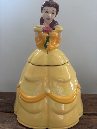 Disney ZB Beauty & The Beast Princess Belle Yellow Dress Stash Cookie Jar 12.5"