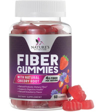 Fiber Gummies 4g - Sugar Free Fiber Gummy Supplement for Adults, Daily Prebiotic