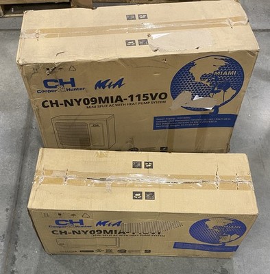 Cooper&Hunter Mini Split AC w/ Heat Pump Kit CH-NY09MIA-115VI/O