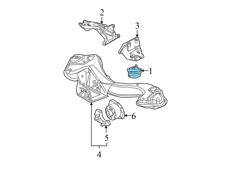 BMW X5 2001-2006 3,0 L - Montaje motor/motor 6758430 Foto 3 de 4