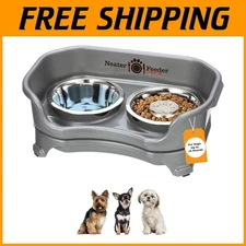 Slow Feeder Dog Bowl Set Stainless Steel