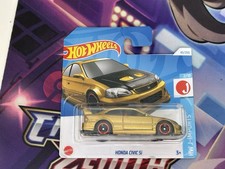 Hot Wheels Honda Civic Si Short Card Gold Rare