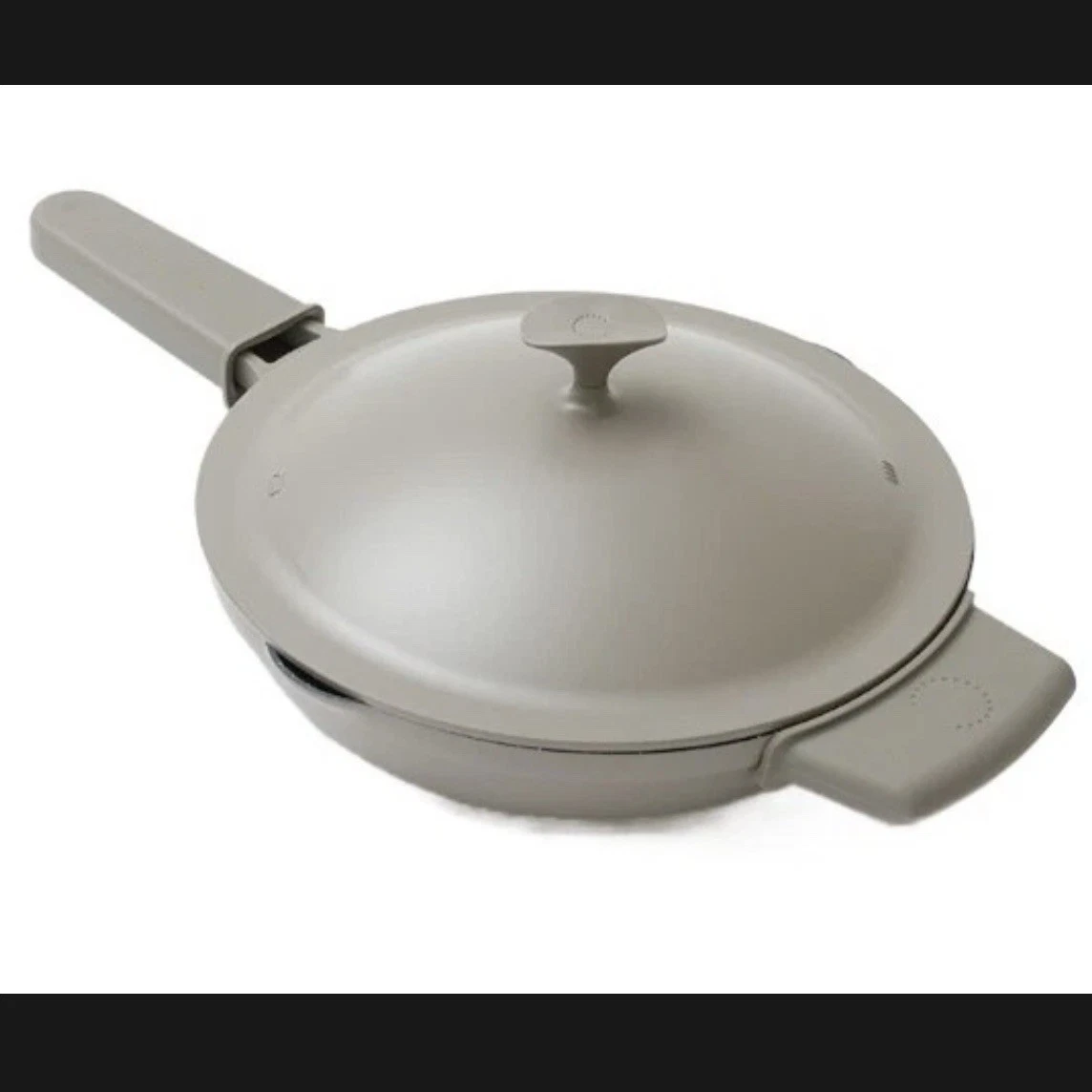 Curtis Stone Dura-Pan Nonstick Cast Aluminum All Day Pan—Stone Gray New IOB