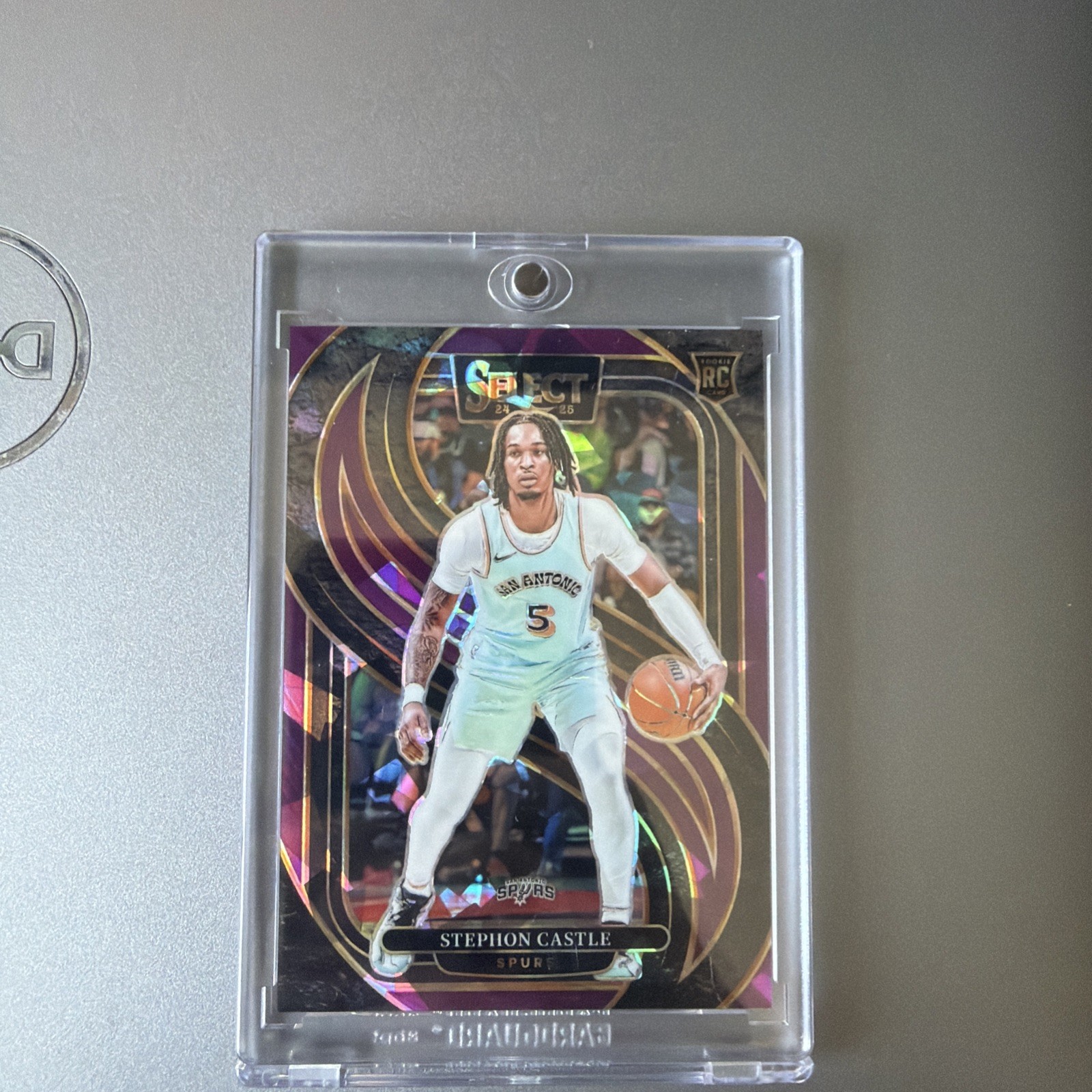 2024-25 Panini Select - Premier Level Stephon Castl Blue Cracked Ice Prizm (RC)