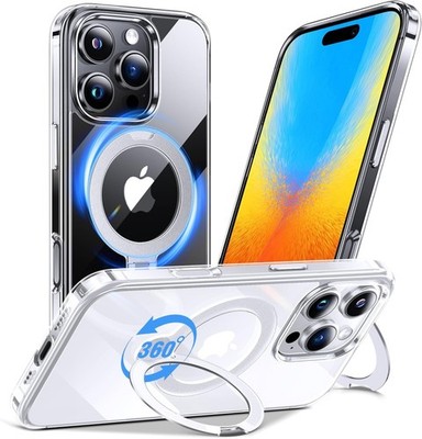 iPhone 16 Pro Max 6,9'' Hülle mit drehbarem Mag Ständer, kompatibel mit MagSafe