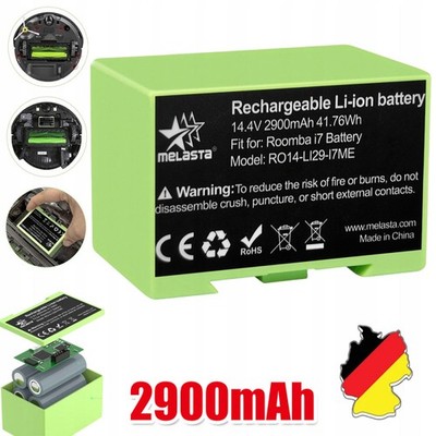 Ersatz Akku für iRobot Roomba Serie i7 i7+ i3 i3+ i4 i4+ Staubsauger 2900mAh DHL