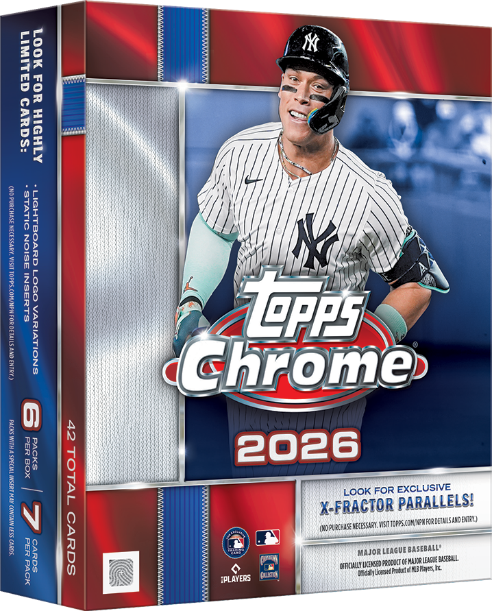 2026 TOPPS CHROME BASEBALL MEGA BOX (42 Cards) MLB Brand New