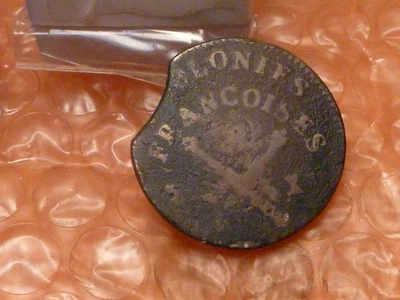 Original 1767 USA French Colonies Sol Rare NOT Counterstamped #2D - Image 1 of 3