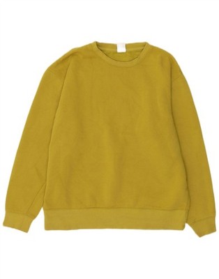 Zara Herren Sweatshirt Pullover Medium Gelb Baumwolle PL20