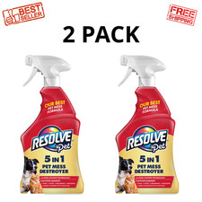 Resolve Pet Specialist 5-in-1 Pet Stain  Odor Remover Spray 22 Oz, 2 Pack