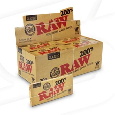RAW Classic Creaseless King Size Slim Rolling Papers - 200