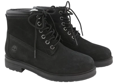 Timberland Bottes Femme EU37.5 Noir Cuir Imperméable Shearling Hiver - Photo 1/4