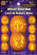 Ultimate Halloween Stencil Book for Pumpkins Jack O Lanterns 10 Stencils