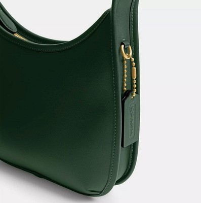 Coach Originals 90's Ergo Design Hunter Green Glovetanned Leather