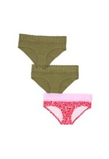 Women's Underwear Hipster Pack, Lace-top Large Jungle Camo/Candied Hearts