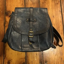 Frye Parker Blue Leather Backpack Broken Clasp