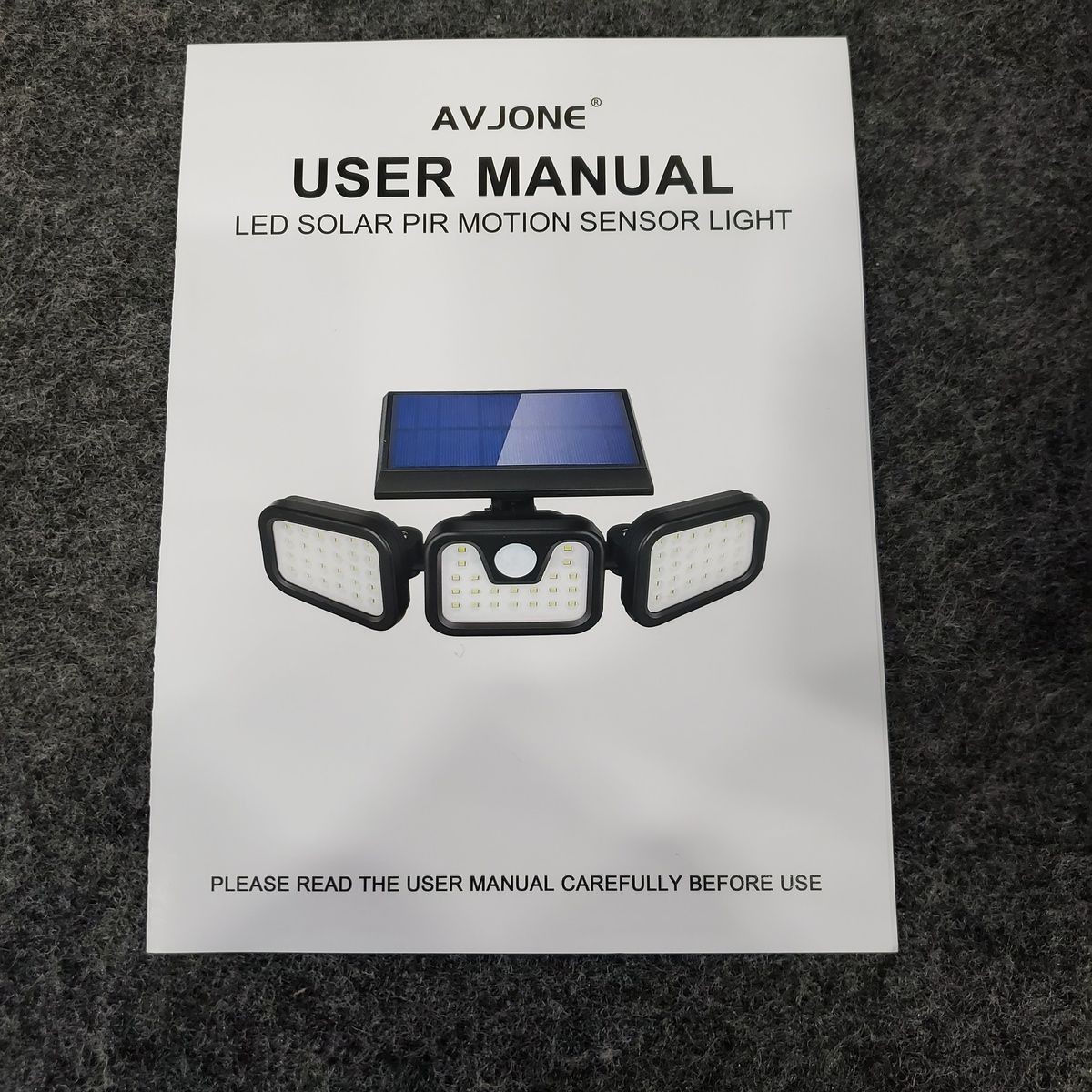 AVJONE 74 LED Solar Motion Sensor Flood Lights 