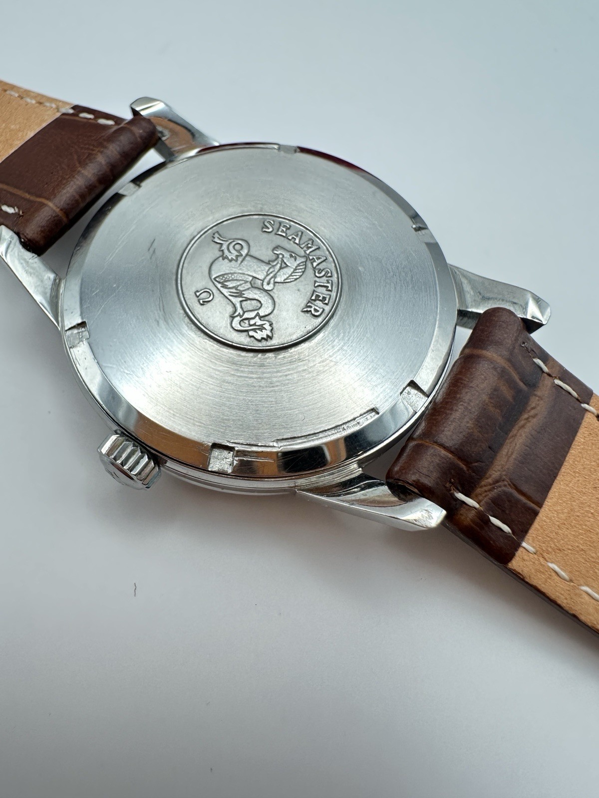 Vintage 1961 Omega Seamaster 268 18445448  Boxed Working Order Leather Strap image 10