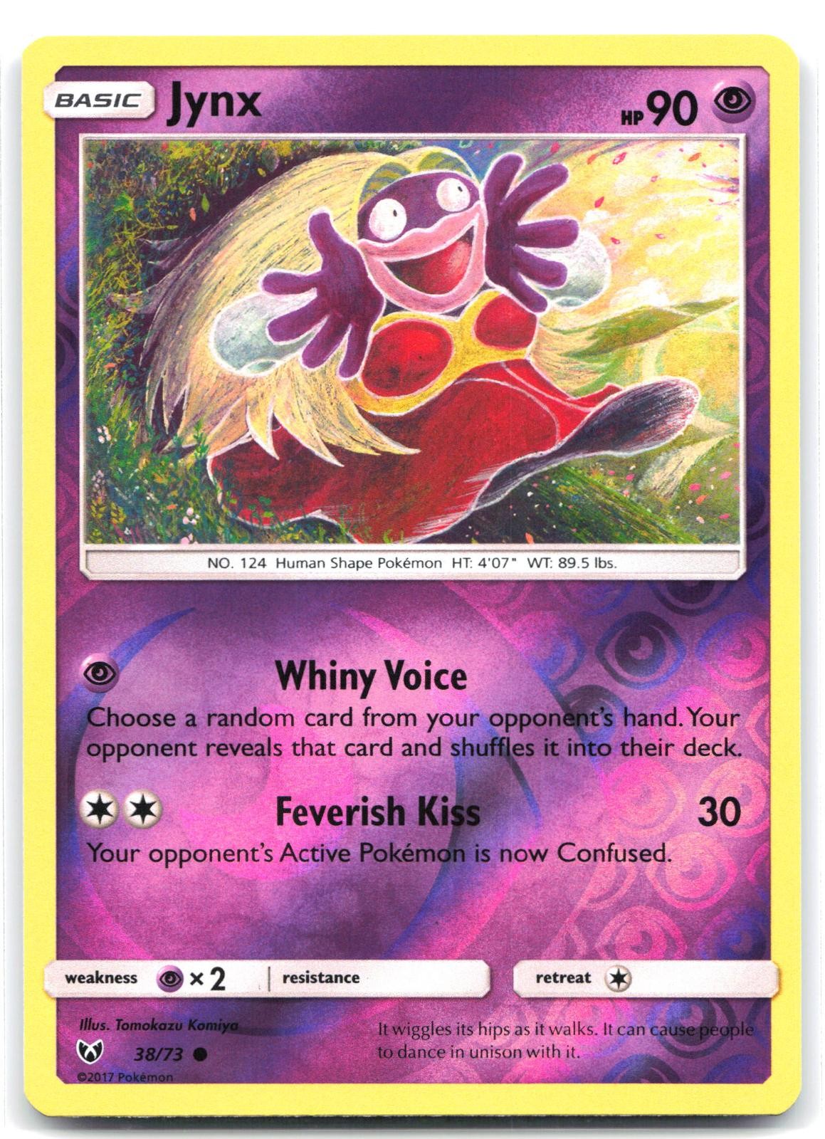 Jynx 38/73 Reverse Holo Common Shining Legends Pokemon LP