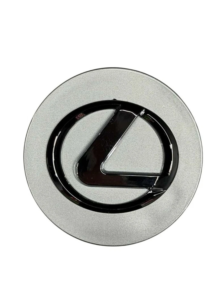 JUEGO DE 4 TAPAS CENTRALES DE RUEDA LEXUS 62MM PLATA LOGO CROMADO | 42603-30590 Foto 4 de 4