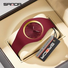 Fashionable and minimalist sports silicone strap, quartz waterproof watch
