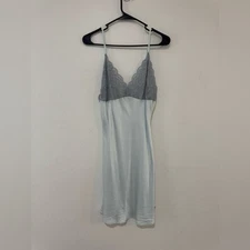 Julianna Rae Silk Elegant Lace Trim Chemise Silk Gown Women's Sz L