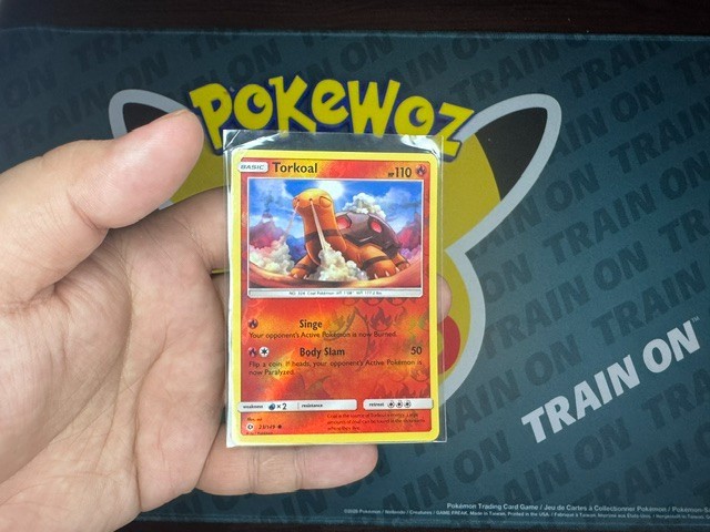 Pokemon Torkoal 23/149 Sun Moon Base Set Reverse Holo