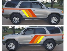 2 Pcs Graphics Car Sticker Racing Decal For Toyota 1998 4runner Side Door Stripe