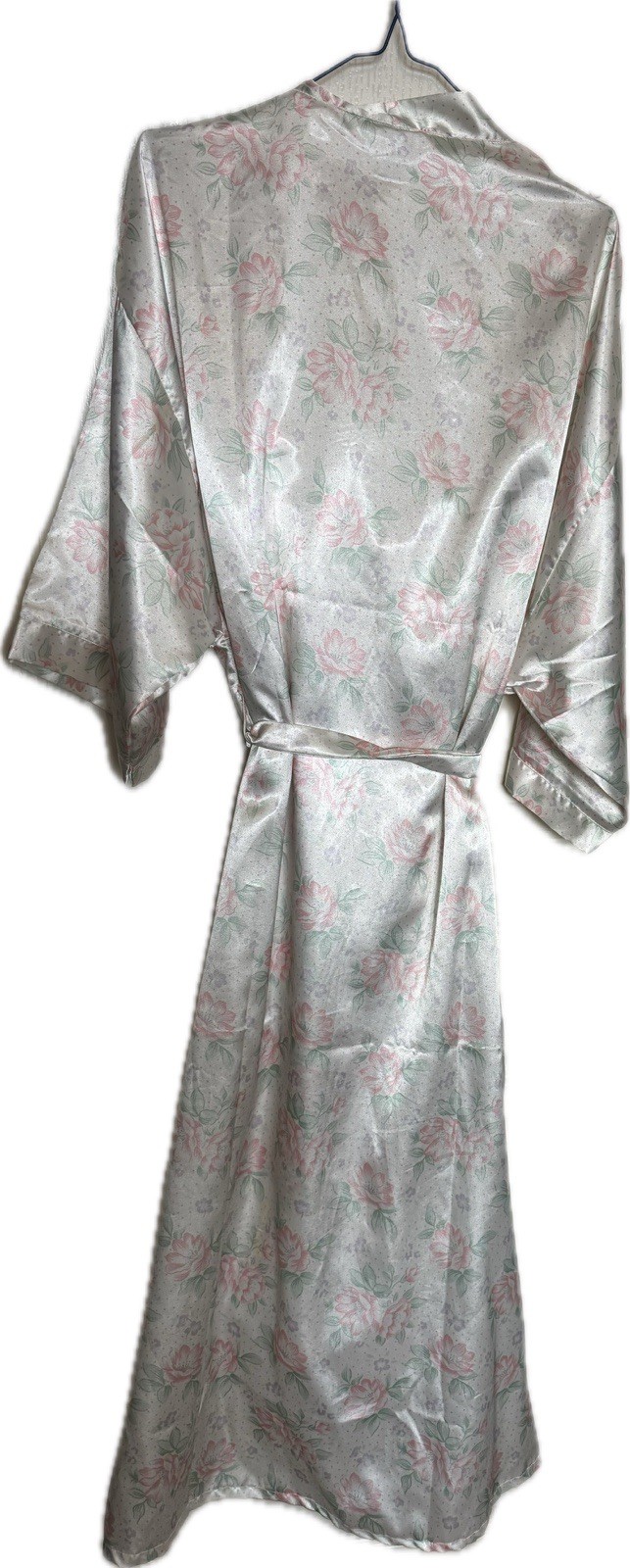 LaRedoute  Full Length Satin Robe & Nightgown Set Size M