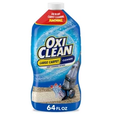 OxiClean Large Carpet Cleaner Liquid Solution for Steam Cleaning Machines, 64 fl