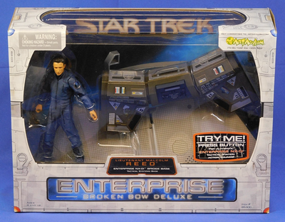 STAR TREK ENTERPRISE NX01 & NCC1701E セット STAR TREK ENTERPRISE DELUXE BROKEN BOW BRIDGE SET NX-01 WITH LT
