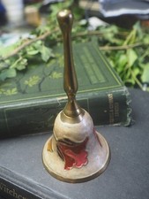 Vintage Enamelled Flower Altar Bell for Cleansing - Pagan -