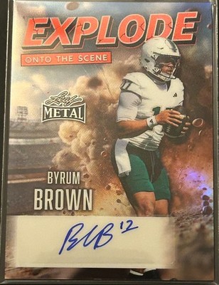 BYRUM BROWN 2026 LEAF METAL EXPLODE ONTO THE SCENE RED AUTO SP 2/4 AUBURN