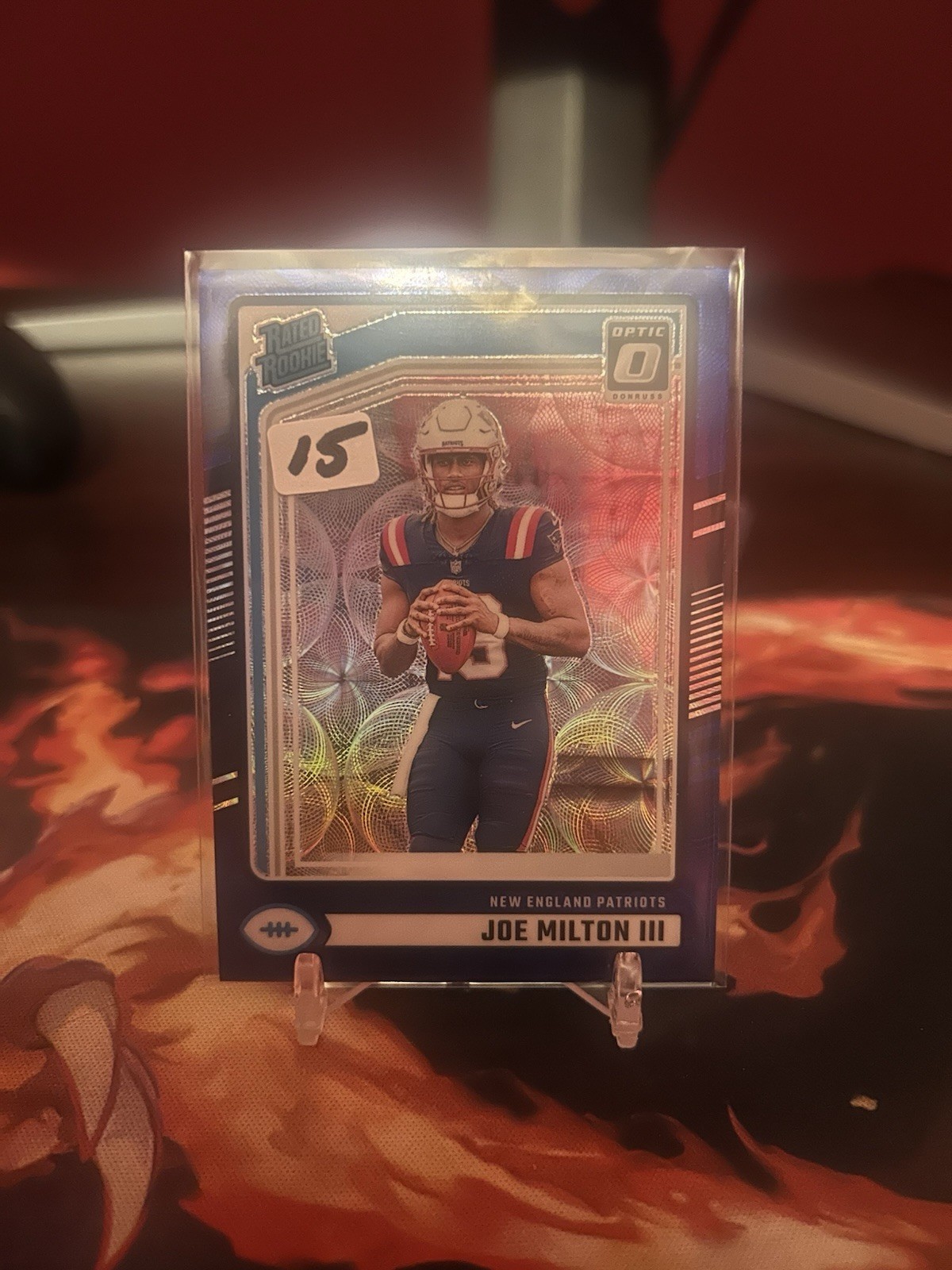 2024 Panini Donruss - Rated Rookie Joe Milton III #319 Optic Preview Blue Scope