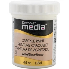 DecoArt Media Crackle Paint 4oz-White