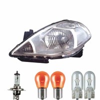 Scheinwerfer Rechts H4 FüR Nissan Tiida Stufenheck SchräGheck Inklusive Lampen
