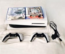 Sony PlayStation 5 PS5 Disc Edition 825GB PAL White + 2 DualSense & Games