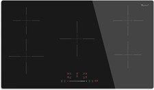 Induction Hob 5 Zone, Built-in Electric Cooktop 9300W, 90CM 5 Ring Hob, 220~240V