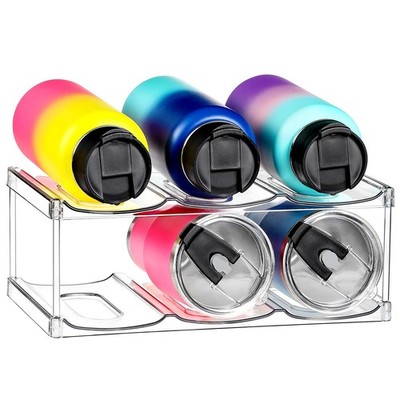 LARGER Compartment - Stackable Water Bottle Organizer Holder - for Stanley & ...