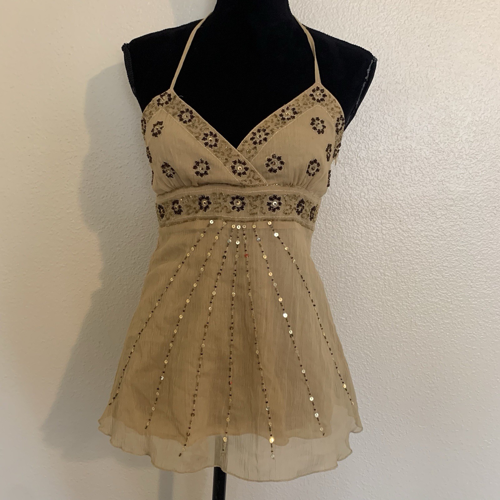 Vintage Fairy Rampage Beaded Blouse Size S image 9