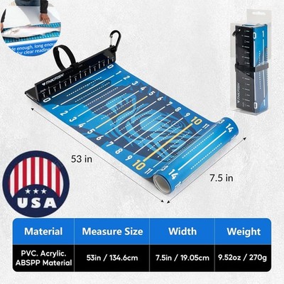 Fish Ruler Fishing Measuring Tape 53Inch Fish Ruler Tape for Boat Tool Foldable