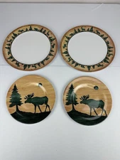 Sakura Evolution Log Cabin David Carter Brown 2 Piece Set Service for 2