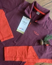 NWT Rab Womens Size 12 Conduit-Pull On w/Zip Color Deep Heather Retail $85