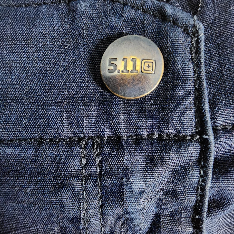 Pantalones tácticos 5.11 para mujer talla 18 azul marino Ripstop cargo policía EMT uniforme Foto 4 de 4