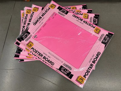 Qty 14 - ArtSkills 3 Pack Neon 22 X 28 Poster Boards - 42 Posterboards NEW