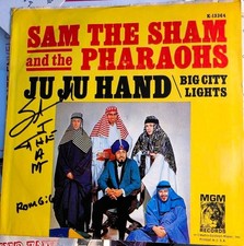 SAM THE SHAM and the PHARAOHS signed   45 rpm...