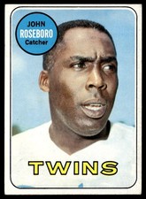 1969 Topps John Roseboro   - VG+ Minnesota Twins #218