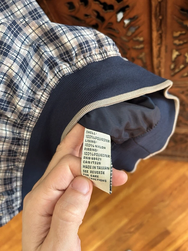 复古 Reebok 高尔夫男式 XL 长袖套衫格子 — 第 4/4 张图片