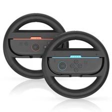 2 Pack Switch Steering Wheel for Switch 2 Mario Kart Racing Joy-Con Wheel 2025