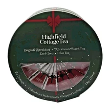 Highfield Cottage Tea 24 Bag Gift Set English Breakfast Chai Earl Gray Black '27